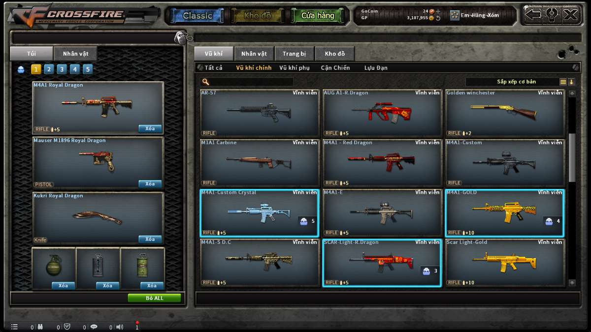 shop acc cf uy tin gia re